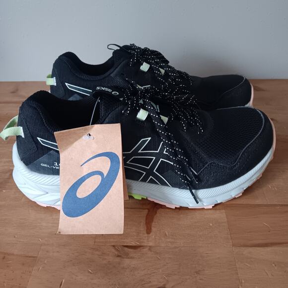 Asics Gel Venture 10 Womens Trail Runners Black / Whisper Green NWB size 8 - Picture 3 of 10